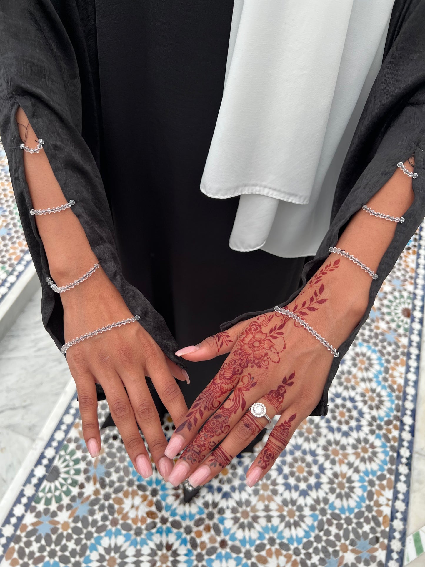 Abaya Black pearl