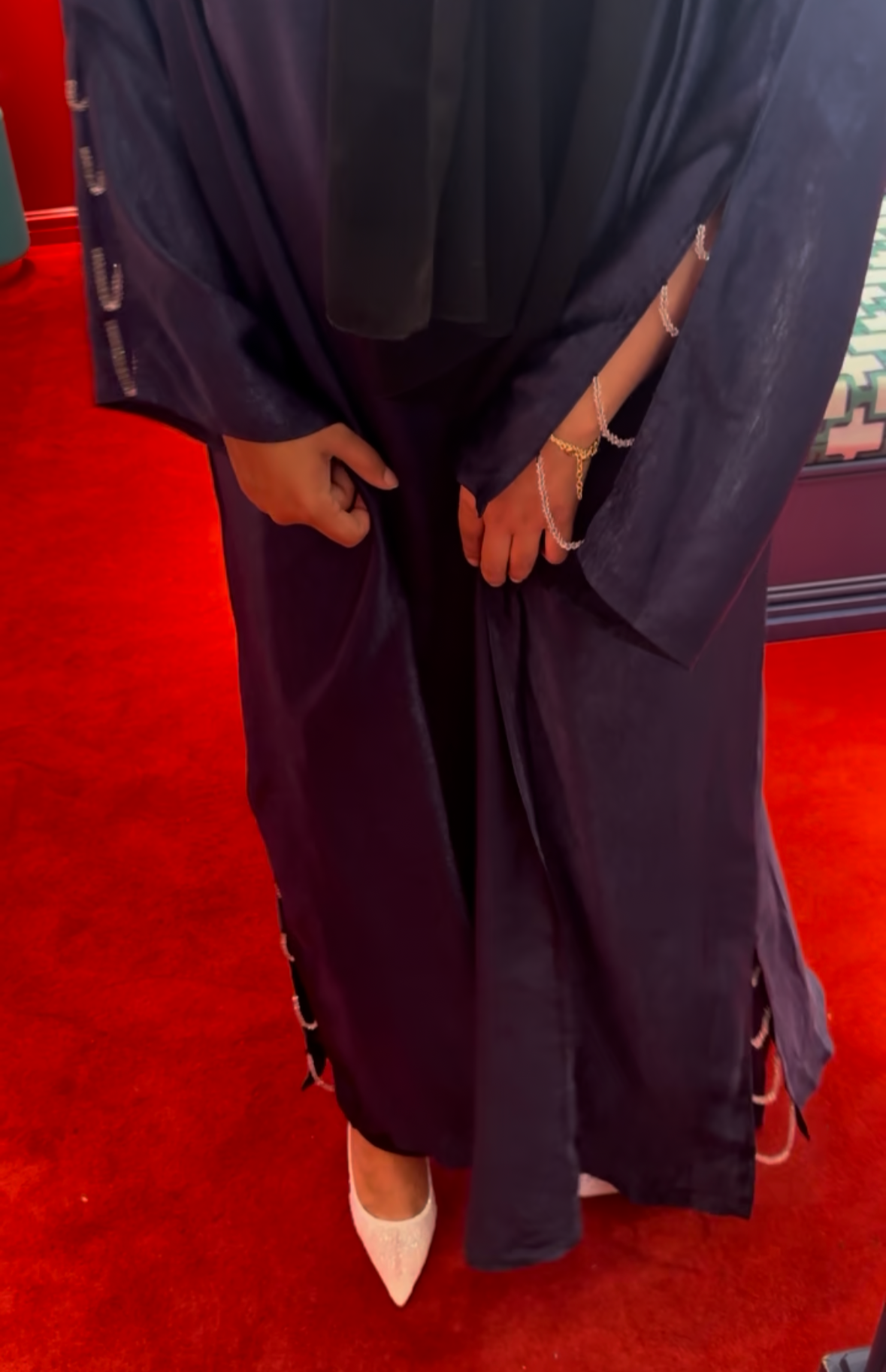 Abaya Blue perle